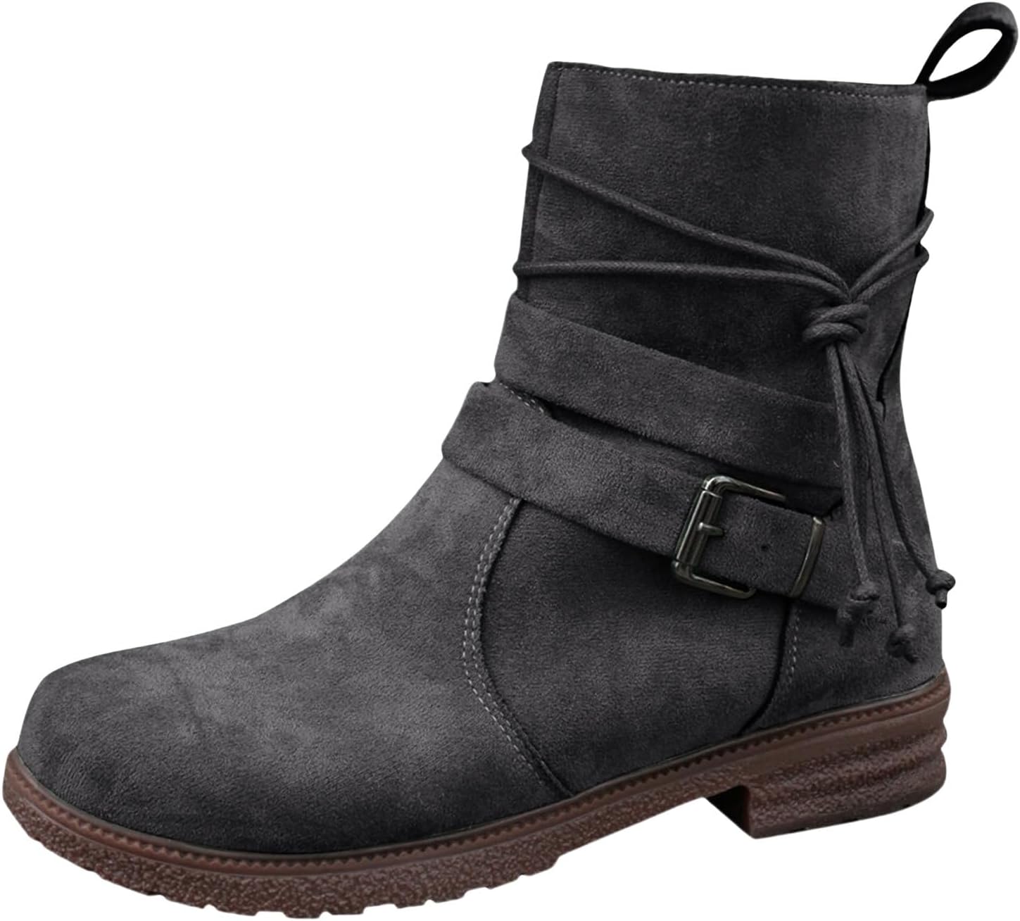 Женские замшевые ботильоны на щиколотку с круглым носком, шнуровкой, массивным каблуком невысокой высоты, короткие модные ботильоны, на молнии с боковой стороны, средние сапожки с пряжкой Baxtayel, серый
Женские замшевые ботильоны на щиколотку с круглым носком, шнуровкой, массивным каблуком невысокой высоты, короткие модные ботильоны, на молнии с боковой стороны, средние сапожки с пряжкой Baxtayel, серый