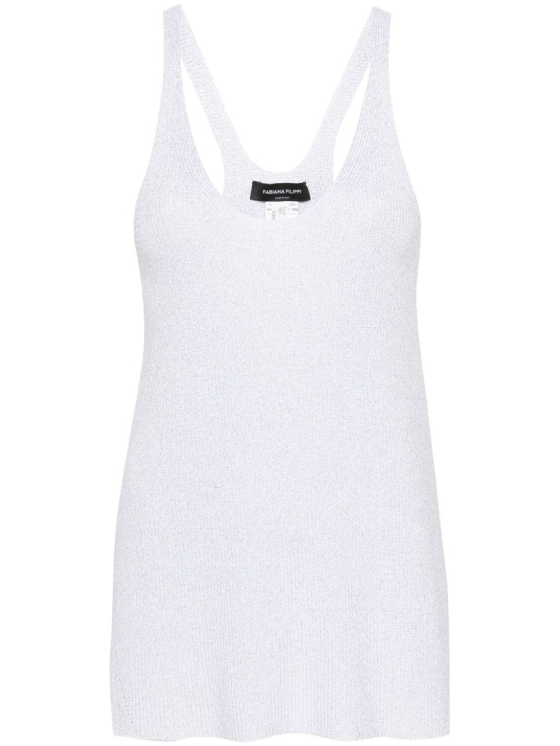 Трикотажный топ с эффектом металлик Fabiana Filippi, серебристый
Трикотажный топ с эффектом металлик Fabiana Filippi, серебристый