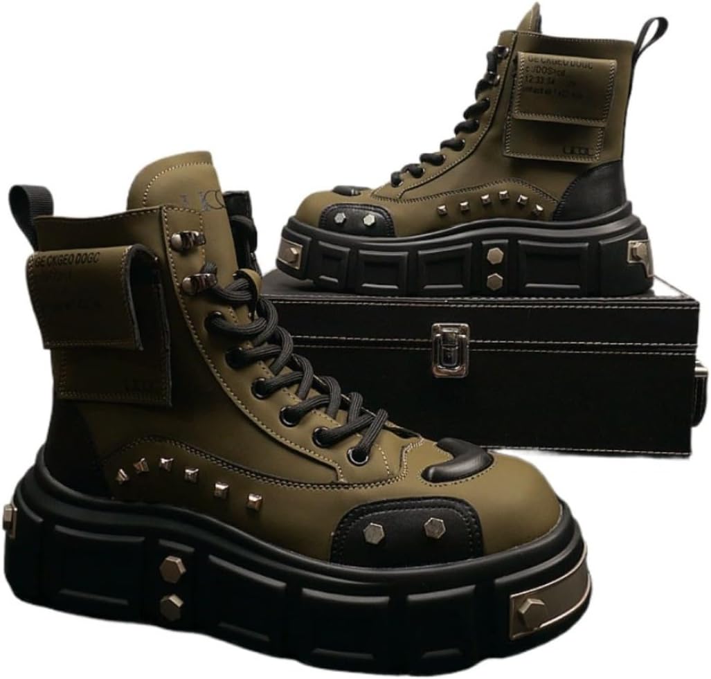 Мужские стильные высокие кроссовки Y2K с 5 см увеличением роста и заклепанным дизайном, модная высокопроизводительная повседневная обувь для уличной моды Ctkvbmeoi, коричневый
Мужские стильные высокие кроссовки Y2K с 5 см увеличением роста и заклепанным дизайном, модная высокопроизводительная повседневная обувь для уличной моды Ctkvbmeoi, коричневый