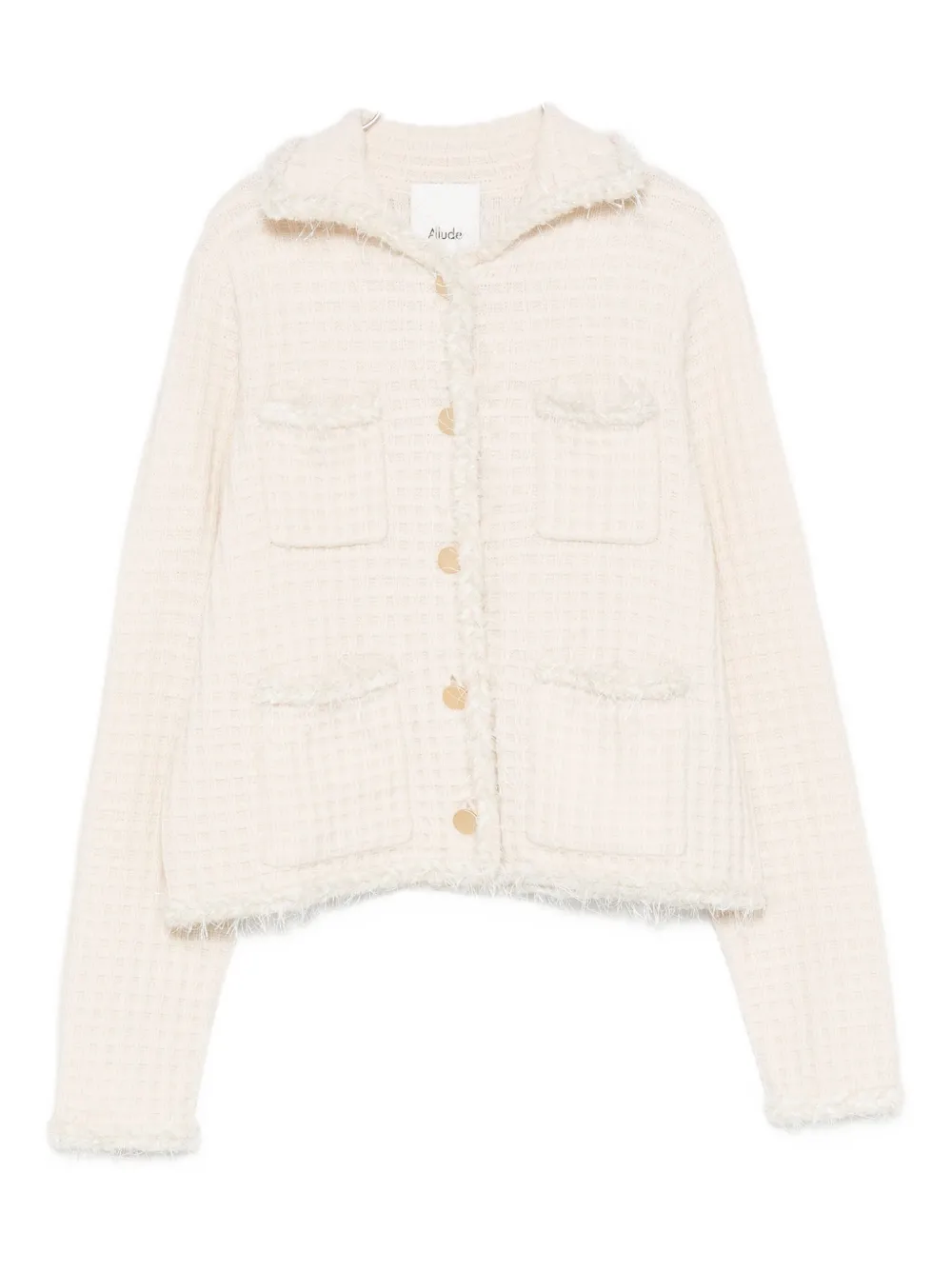 Кардиган с бахромой на карманах ALLUDE, нейтральный
Кардиган с бахромой на карманах ALLUDE, нейтральный