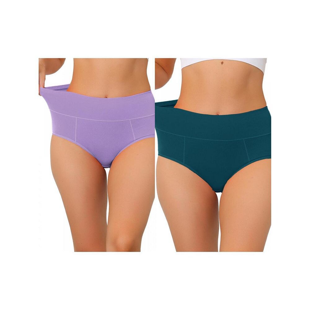 2 упаковки женского хлопкового нижнего белья с высокой талией (доступны в размерах больших размеров), нижнего белья Muti-color ALLEGRA K, цвет Dark Blue Light Purple
2 упаковки женского хлопкового нижнего белья с высокой талией (доступны в размерах больших размеров), нижнего белья Muti-color ALLEGRA K, цвет Dark Blue Light Purple