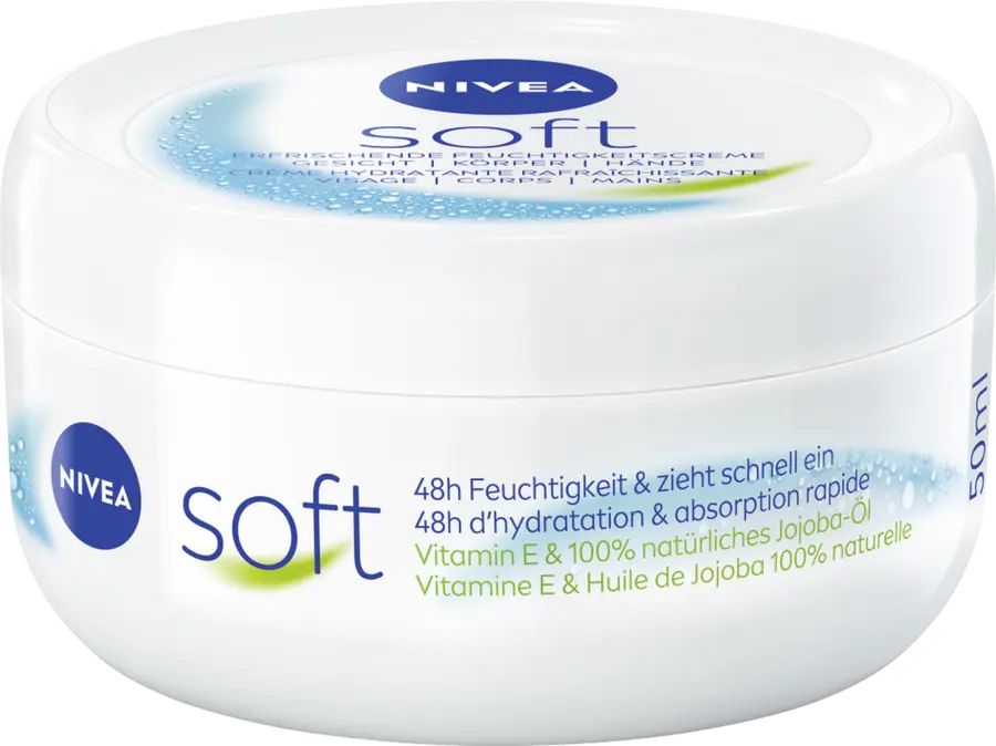 Дневной крем NIVEA Soft Creme erfrischende Feuchtigkeitscreme
Дневной крем NIVEA Soft Creme erfrischende Feuchtigkeitscreme