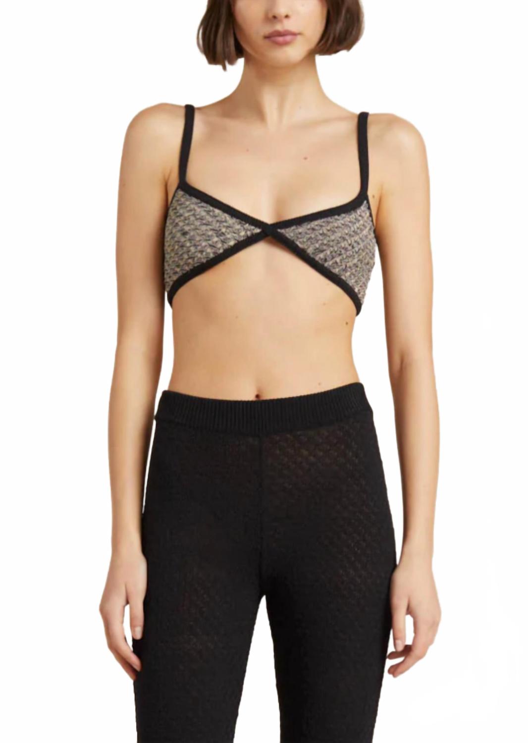 Вязаный бралетт Valentina в черном/оливковом цвете Bec + Bridge, Black/Oat
Вязаный бралетт Valentina в черном/оливковом цвете Bec + Bridge, Black/Oat