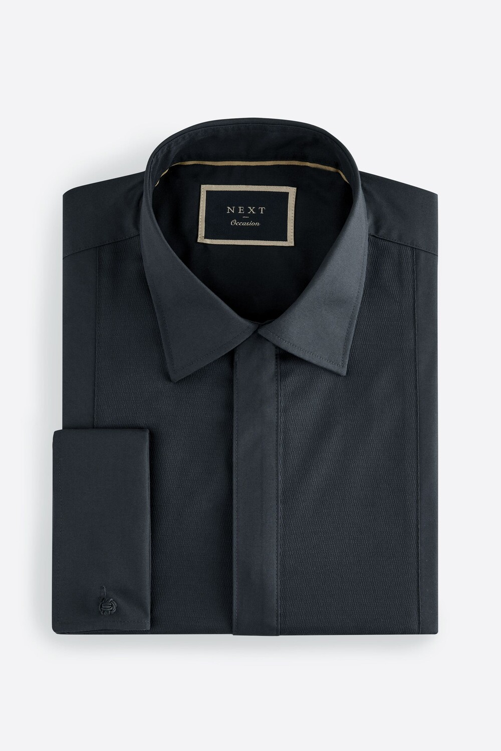 Рубашка классического кроя с фактурным воротником, длинными рукавами и двойными манжетами, с вырезом на шее Next, черный
Рубашка классического кроя с фактурным воротником, длинными рукавами и двойными манжетами, с вырезом на шее Next, черный