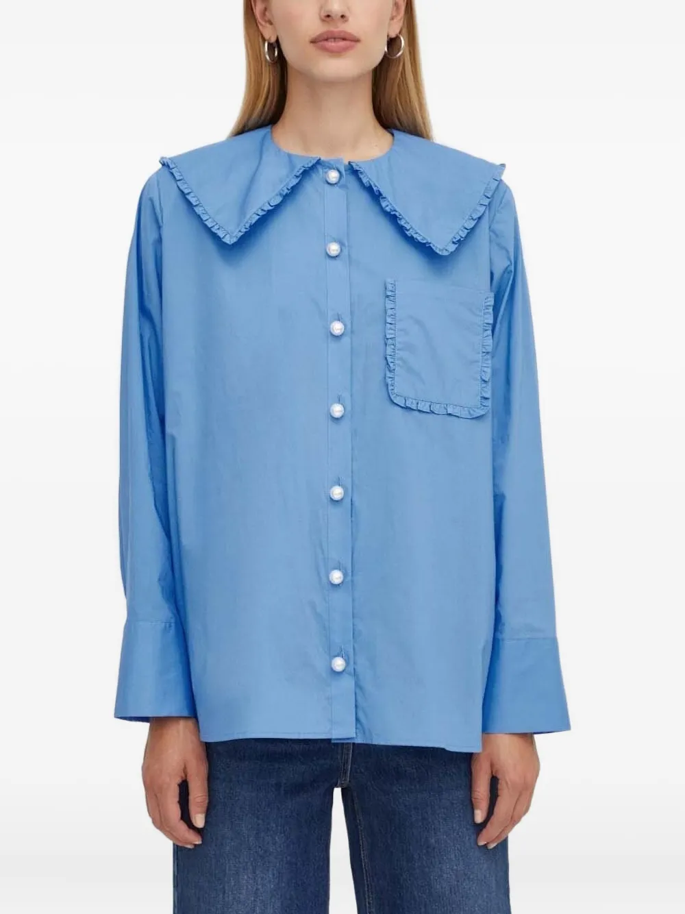 Рубашка с длинными рукавами Custommade, синий
Рубашка с длинными рукавами Custommade, синий