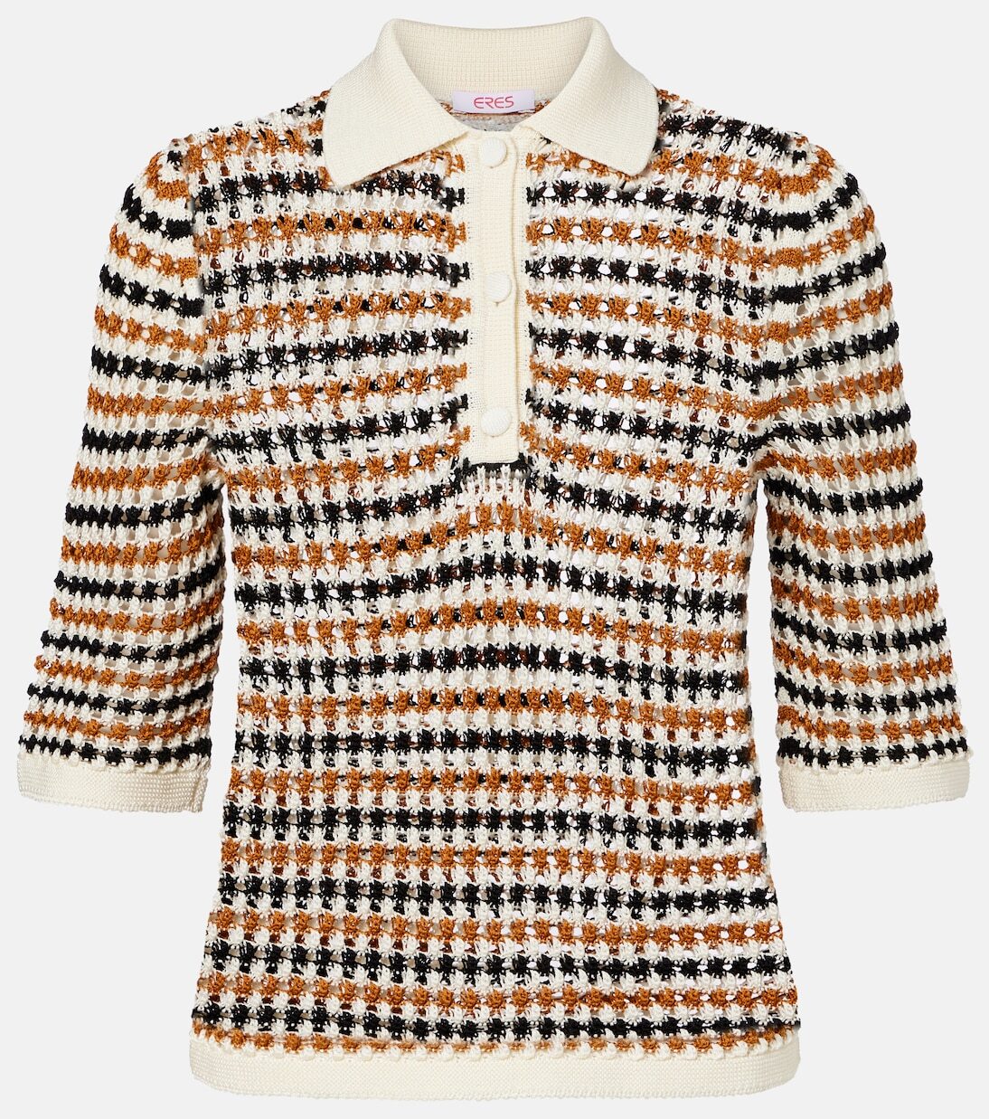 Рубашка-поло Comeback из хлопковой смеси с ажурной вязкой Eres, Tempo Noir
Рубашка-поло Comeback из хлопковой смеси с ажурной вязкой Eres, Tempo Noir