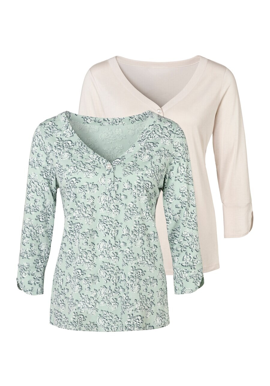 Топ Lascana, бежевый/безиновый/мятный
Топ Lascana, бежевый/безиновый/мятный