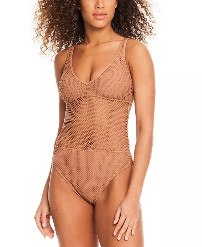 Женский цельнокроеный купальник Sea Crochet с V-образным вырезом и высокими боковыми разрезами Sanctuary, коричневый
Женский цельнокроеный купальник Sea Crochet с V-образным вырезом и высокими боковыми разрезами Sanctuary, коричневый