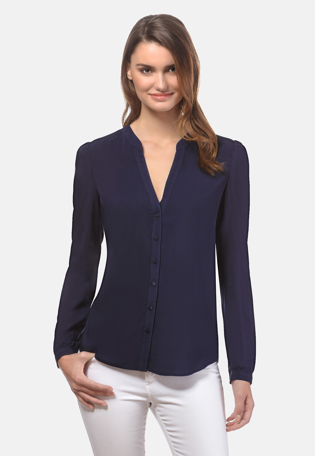 Блуза Vincenzo Boretti gerade geschnitten, темно-синий
Блуза Vincenzo Boretti gerade geschnitten, темно-синий