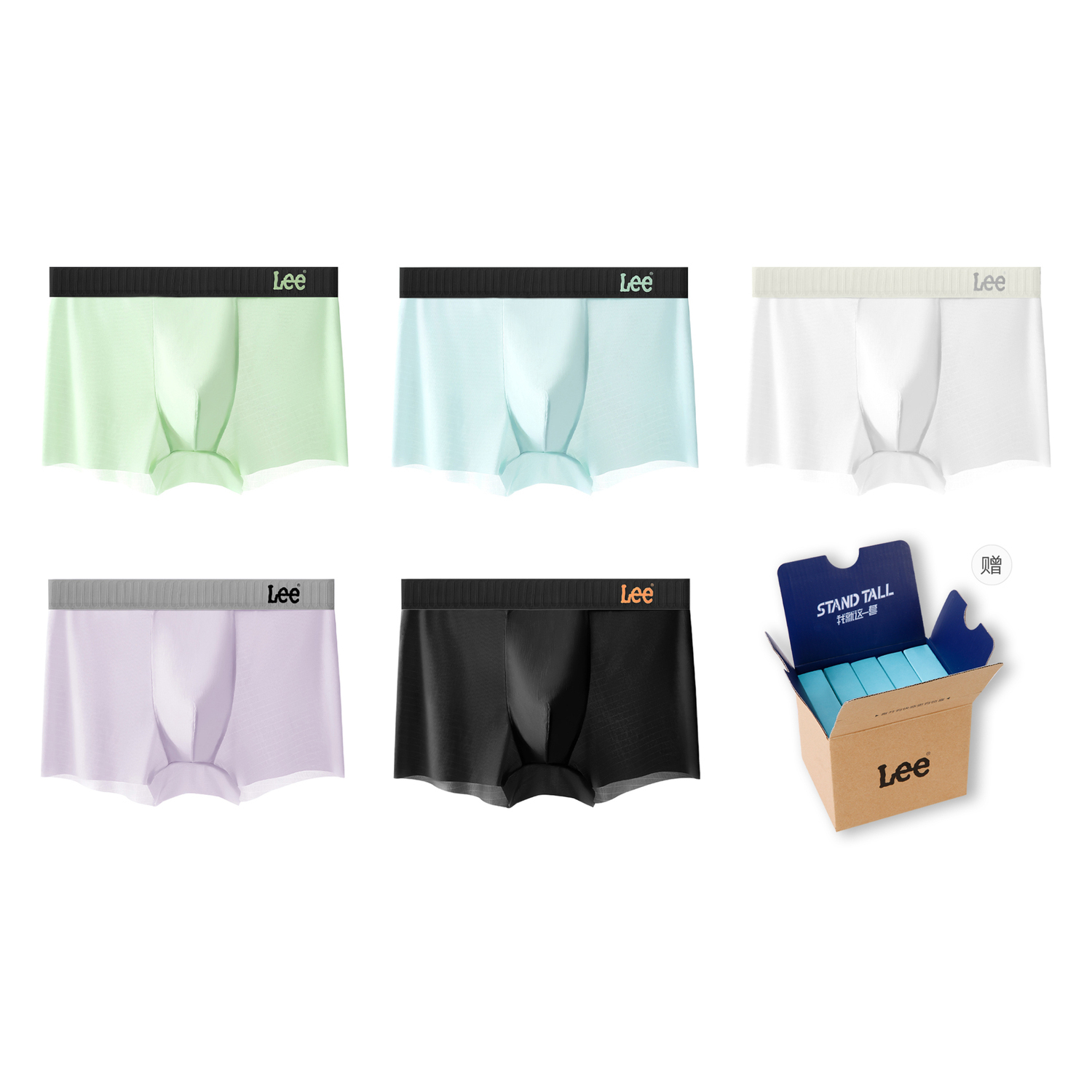 Lee Подарочный набор мужского белья 5 пар
Lee Подарочный набор мужского белья 5 пар