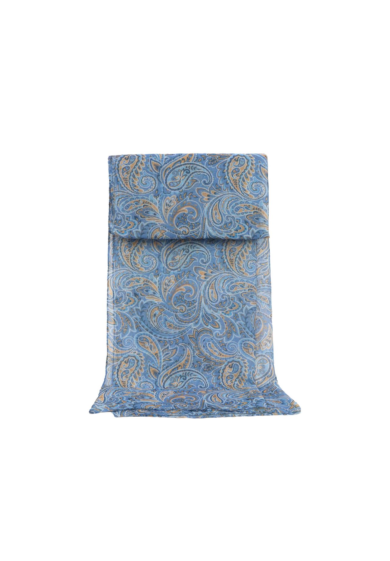 Шарф с пейсли ZEBRO, синий
Шарф с пейсли ZEBRO, синий