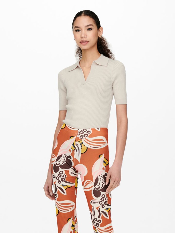 Рубашка-поло в рубчик, однотонная футболка с короткими рукавами, V-образный вырез, ONLNIMONE бежевого цвета ONLY
Рубашка-поло в рубчик, однотонная футболка с короткими рукавами, V-образный вырез, ONLNIMONE бежевого цвета ONLY