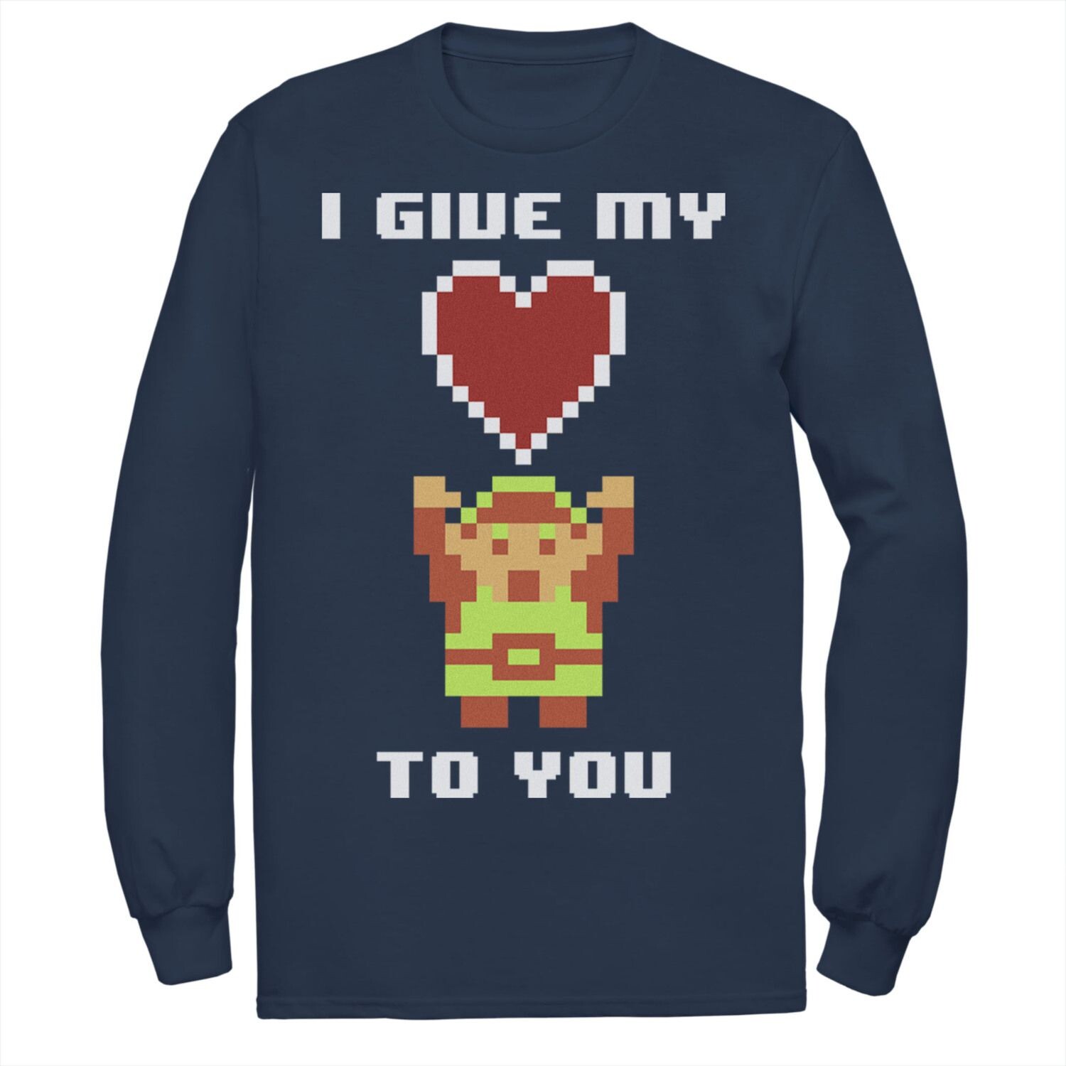 Мужская футболка Nintendo Super Mario I Give My Heart To You с пикселями Licensed Character
Мужская футболка Nintendo Super Mario I Give My Heart To You с пикселями Licensed Character