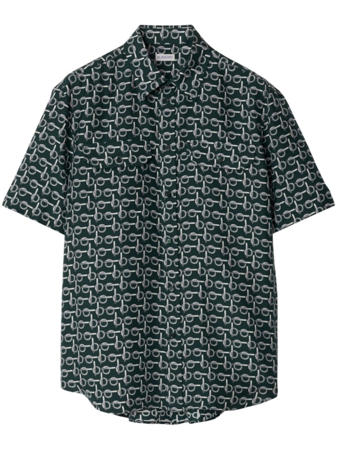 Burberry шелковая рубашка с принтом B, зеленый
Burberry шелковая рубашка с принтом B, зеленый