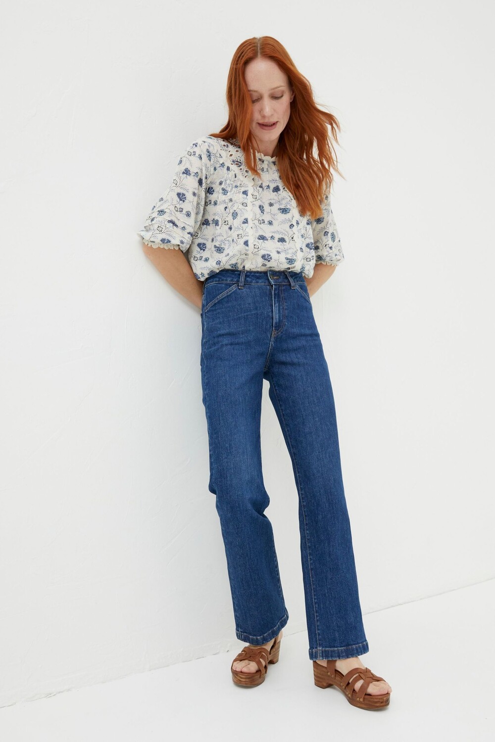 Джинсы широкого кроя Fatface Elise Fat Face, синий
Джинсы широкого кроя Fatface Elise Fat Face, синий