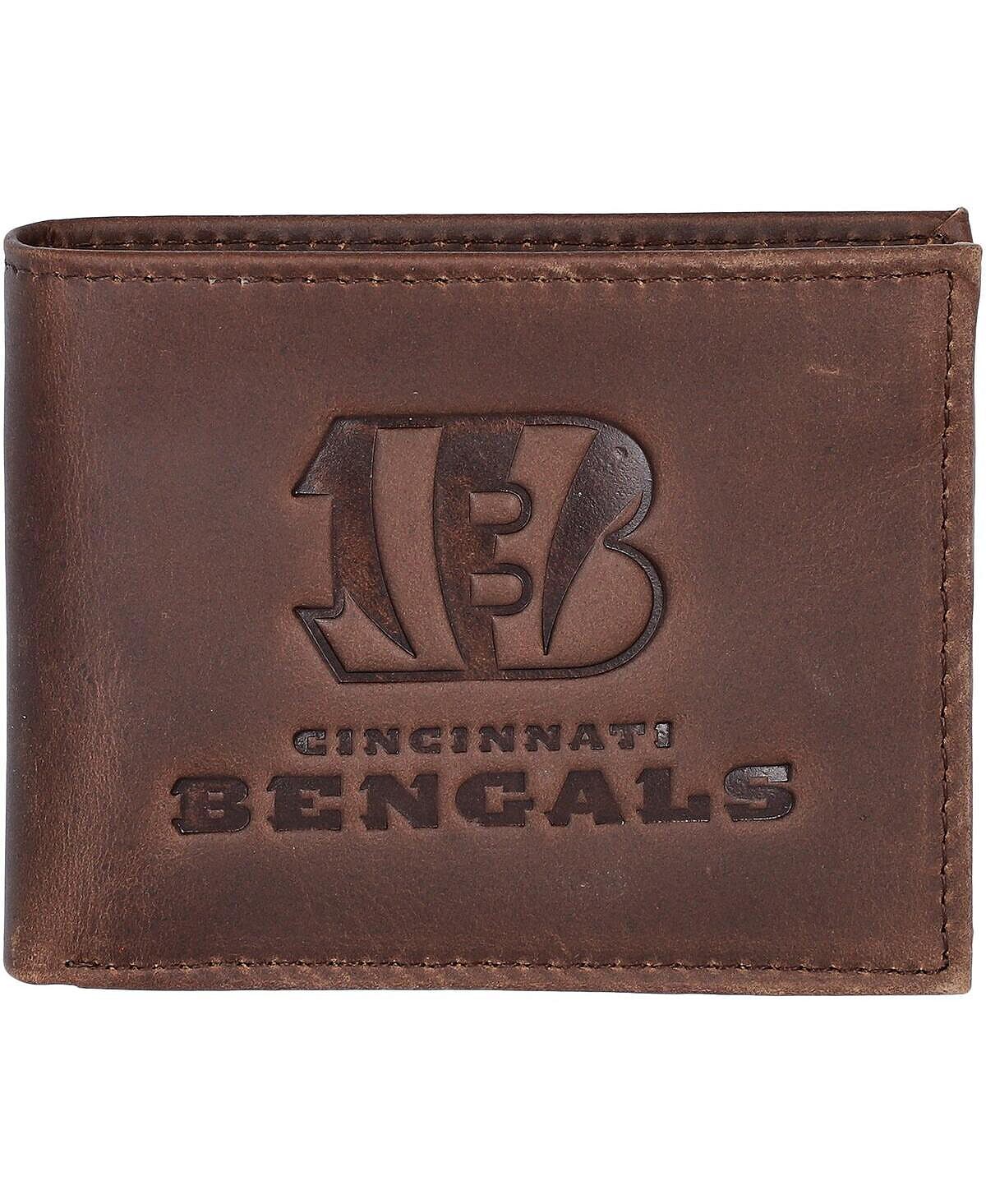 Мужской коричневый кожаный кошелек двойного сложения Cincinnati Bengals Evergreen Enterprises
Мужской коричневый кожаный кошелек двойного сложения Cincinnati Bengals Evergreen Enterprises