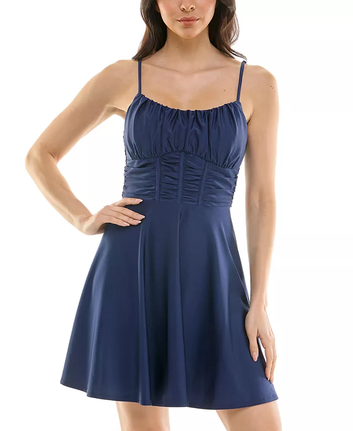 Платье-футболка без рукавов с оборками и расклешенным кроем для юниоров Emerald Sundae, синий
Платье-футболка без рукавов с оборками и расклешенным кроем для юниоров Emerald Sundae, синий