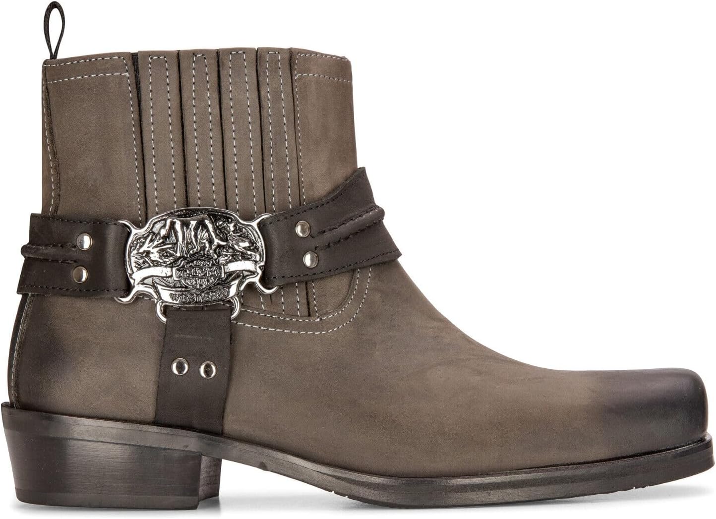 Мужские кожаные ковбойские ботинки до щиколотки коричневые байкерские западные ботинки с квадратным носком для охоты Infinity Leather
Мужские кожаные ковбойские ботинки до щиколотки коричневые байкерские западные ботинки с квадратным носком для охоты Infinity Leather