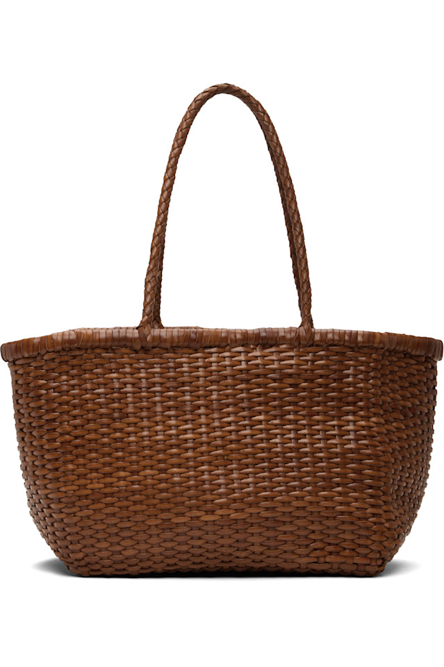 Маленькая сумка-тоут с плетением корзины Dragon Diffusion, Tan
Маленькая сумка-тоут с плетением корзины Dragon Diffusion, Tan