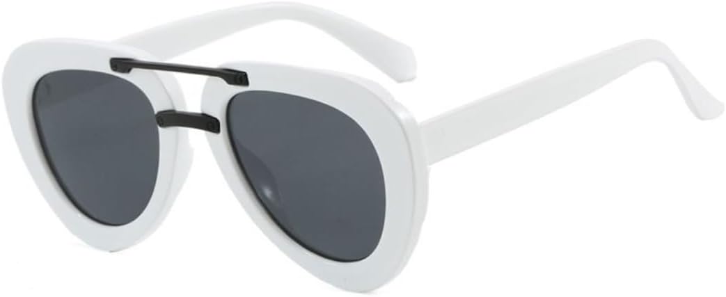 Модные классические солнцезащитные очки для женщин и мужчин, винтажные очки в стиле панк, популярные очки в большой оправе для активного отдыха с защитой от УФ-излучения UV400 HHZZYVY, White Black
Модные классические солнцезащитные очки для женщин и мужчин, винтажные очки в стиле панк, популярные очки в большой оправе для активного отдыха с защитой от УФ-излучения UV400 HHZZYVY, White Black