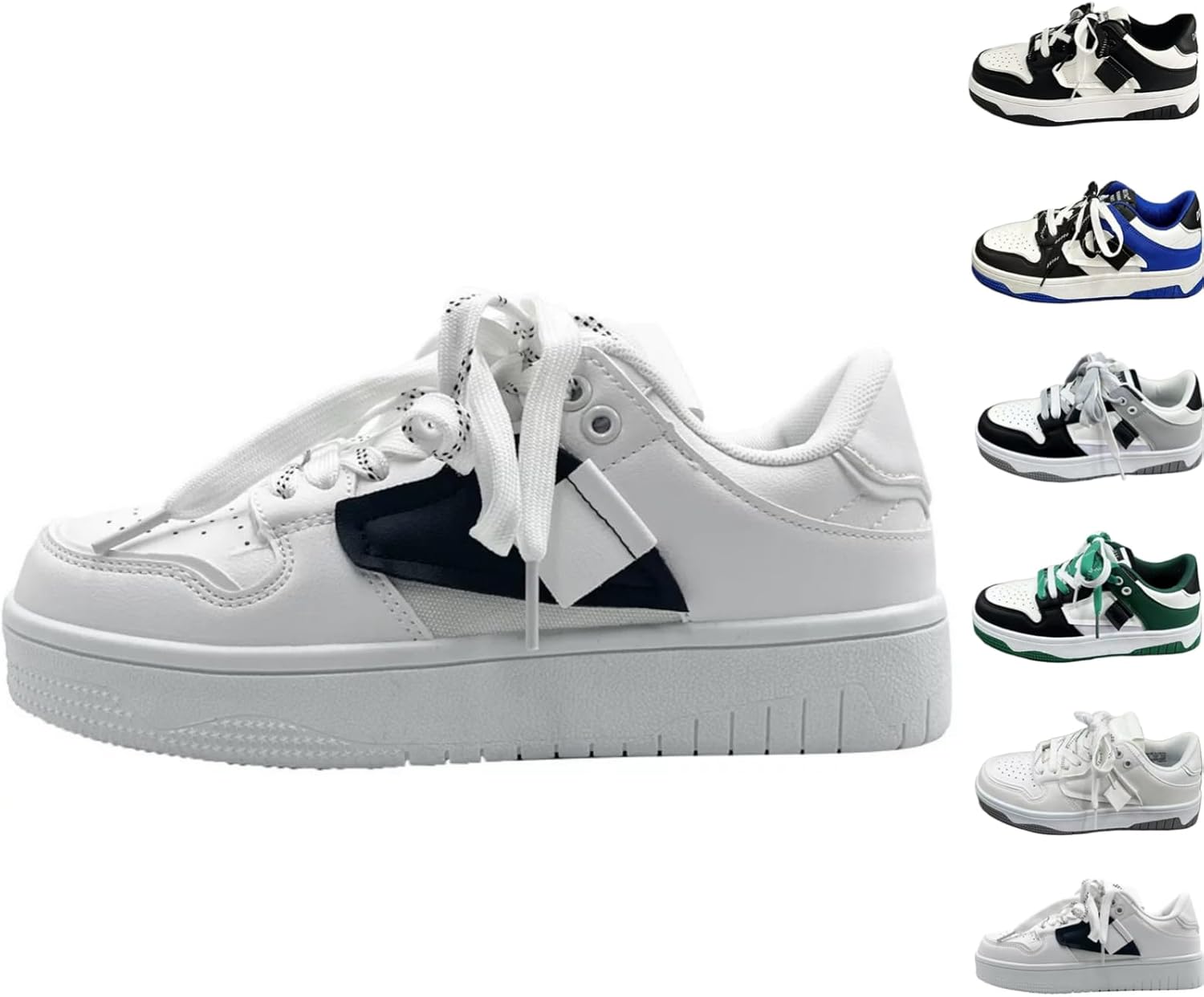 Женские и мужские кроссовки Y2K, массивные, модные, ретро, повседневные, с противоскользящей подошвой, удобные, для бега, скейтбординга и спорта Macefil, белый/черный
Женские и мужские кроссовки Y2K, массивные, модные, ретро, повседневные, с противоскользящей подошвой, удобные, для бега, скейтбординга и спорта Macefil, белый/черный