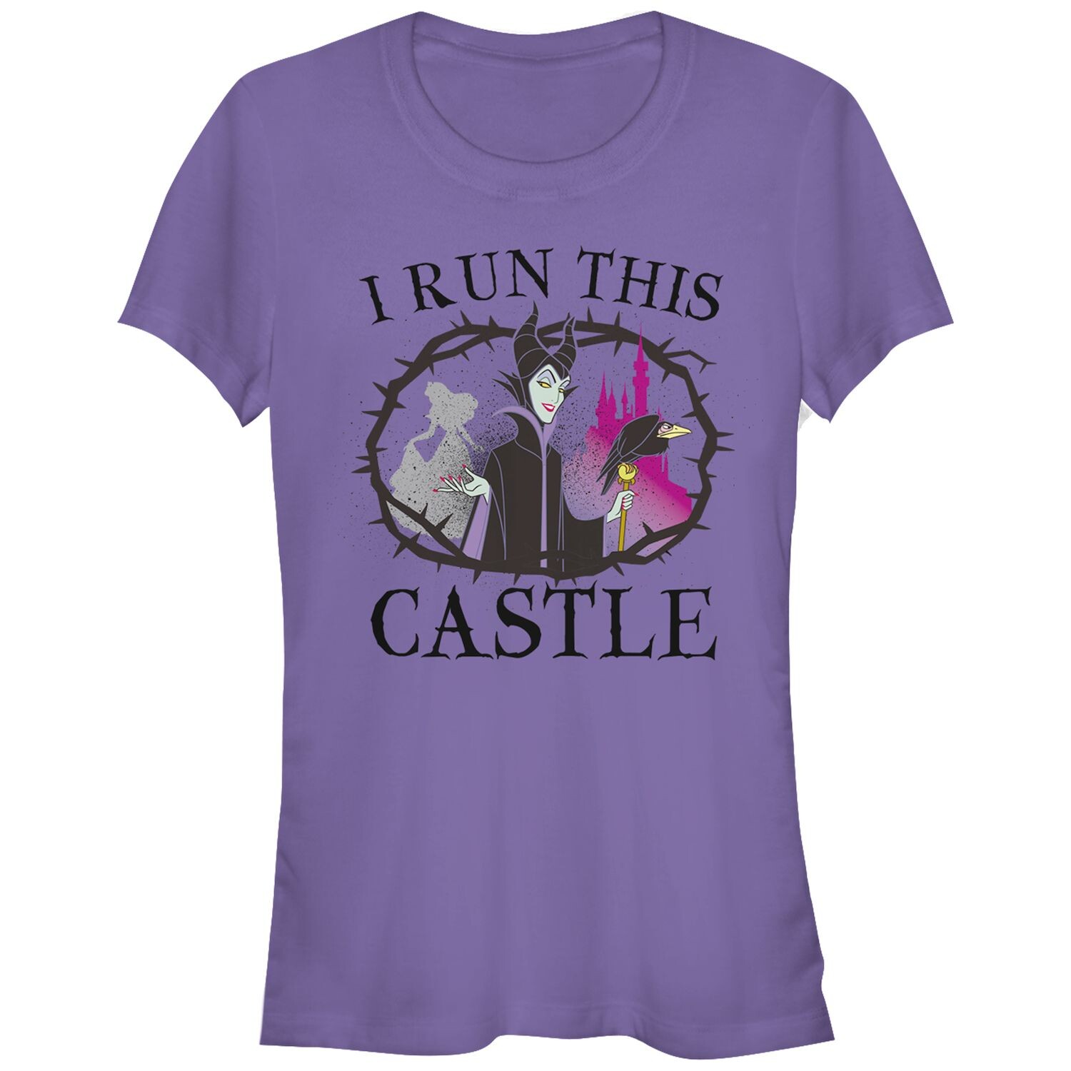 Облегающая футболка Disney's «Спящая красавица» «Малефисента управляет этим замком» Licensed Character
Облегающая футболка Disney's «Спящая красавица» «Малефисента управляет этим замком» Licensed Character