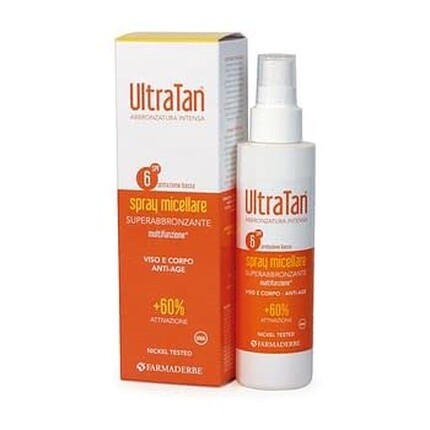 Farmaderbe Ultra Tan Мицеллярный спрей для суперзагара SPF6 150 мл
Farmaderbe Ultra Tan Мицеллярный спрей для суперзагара SPF6 150 мл