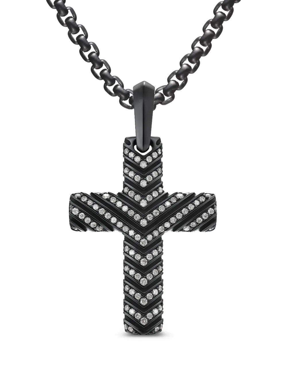 Колье Chevron Cross Pendant David Yurman, черный
Колье Chevron Cross Pendant David Yurman, черный
