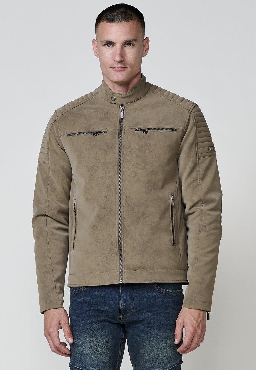 Куртка Koroshi Faux leather jacket, Kaki Khaki/Khaki
Куртка Koroshi Faux leather jacket, Kaki Khaki/Khaki