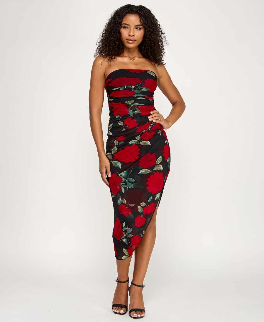 Детское миди-платье без бретелей из сетчатой ткани с принтом роз Emerald Sundae, Black Red
Детское миди-платье без бретелей из сетчатой ткани с принтом роз Emerald Sundae, Black Red