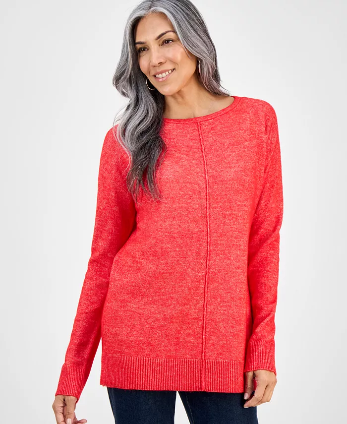 Женский свитер-туника Luxsoft с передним швом Style & Co, красный
Женский свитер-туника Luxsoft с передним швом Style & Co, красный