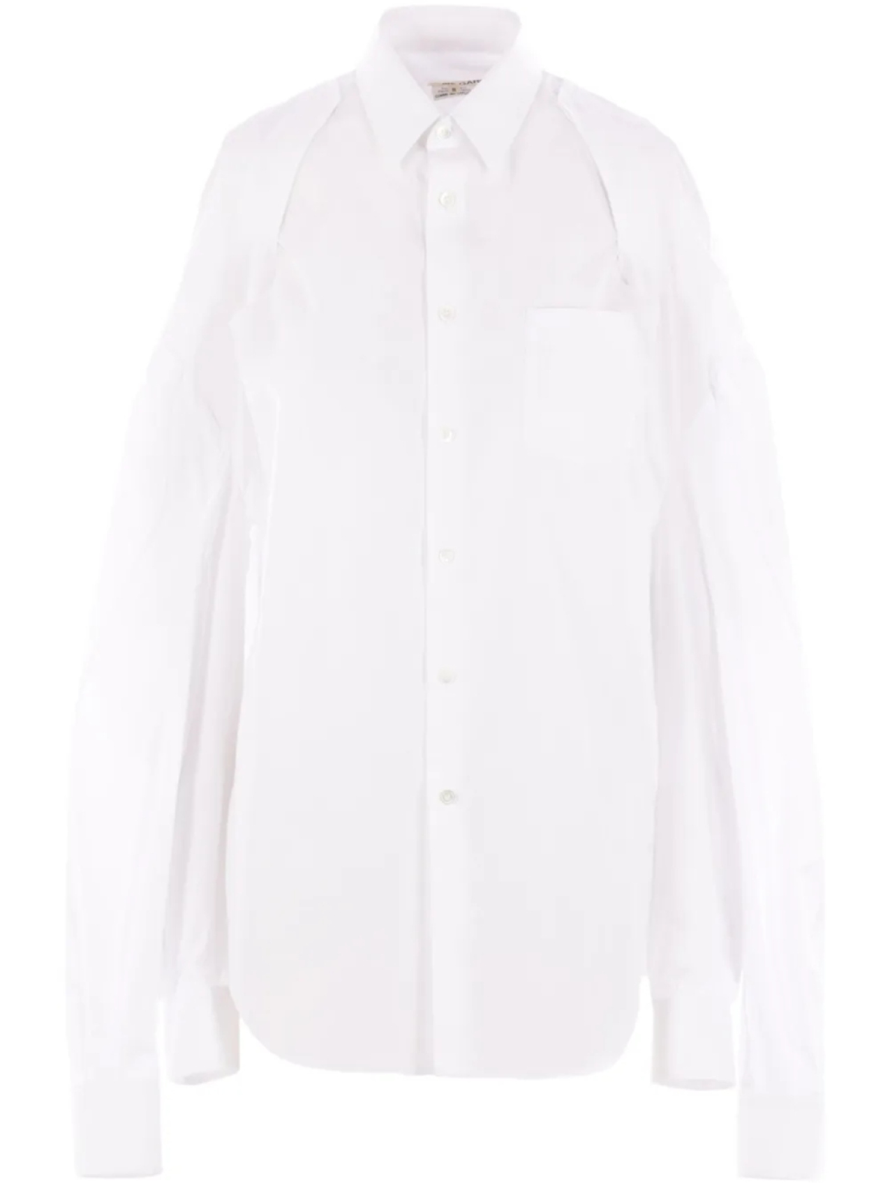 Поплиновая рубашка Comme Des Garçons, белый
Поплиновая рубашка Comme Des Garçons, белый
