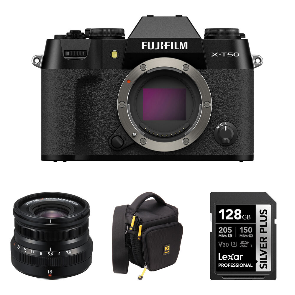Беззеркальная камера FUJIFILM X-T50 Mirrorless Camera with 16mm f/2.8 Lens and Basic
Беззеркальная камера FUJIFILM X-T50 Mirrorless Camera with 16mm f/2.8 Lens and Basic