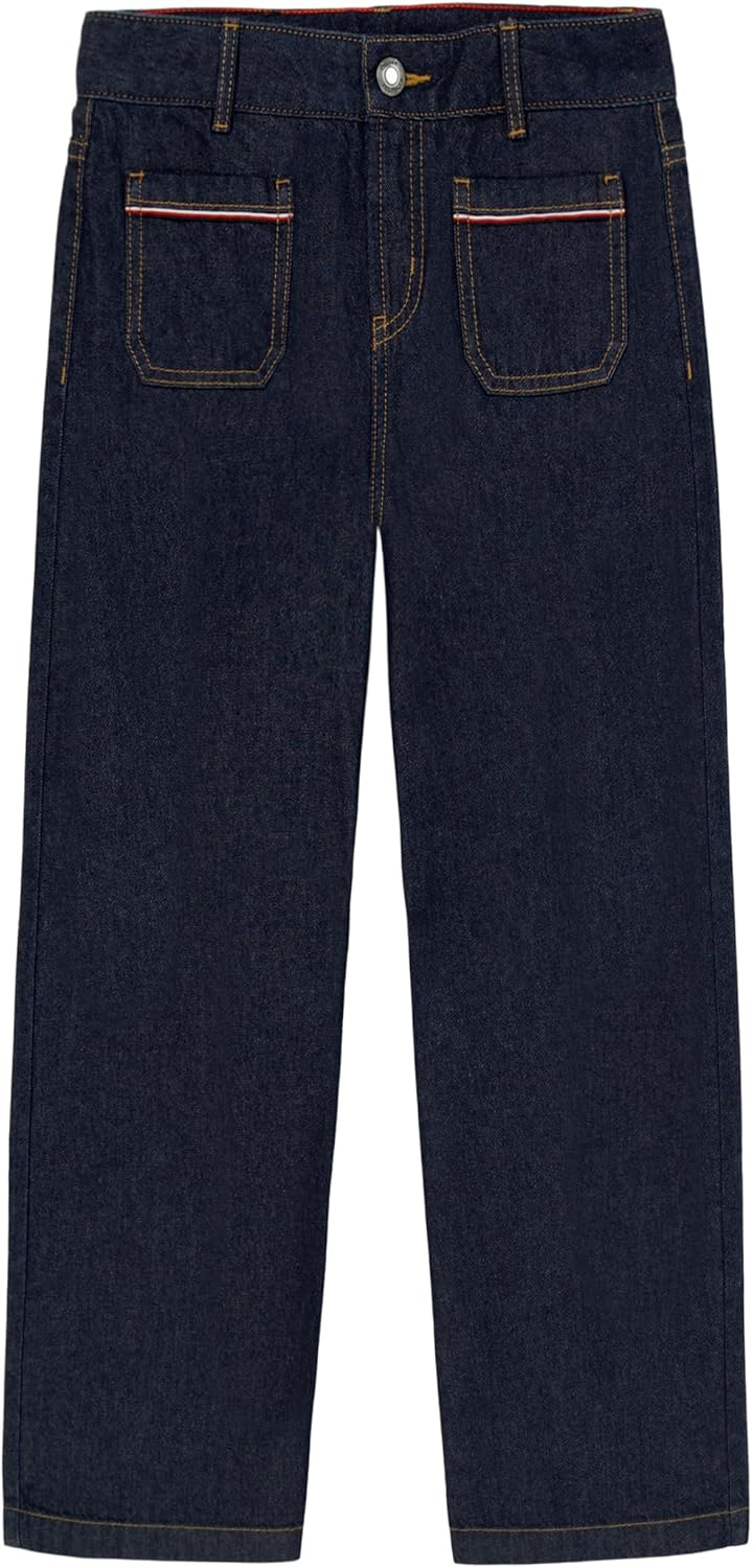 Джинсы Tommy Hilfiger для девочек средней посадки с широкими штанинами Bull Denim Carpenter, York Wash
Джинсы Tommy Hilfiger для девочек средней посадки с широкими штанинами Bull Denim Carpenter, York Wash