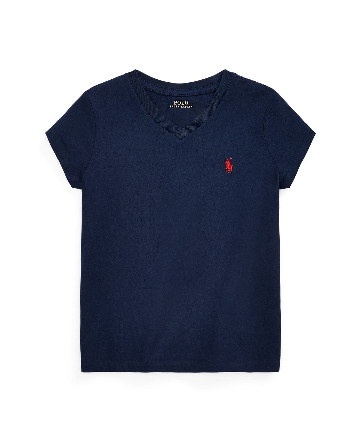Футболка из хлопкового джерси с короткими рукавами для маленьких девочек и v-образным вырезом Polo Ralph Lauren
Футболка из хлопкового джерси с короткими рукавами для маленьких девочек и v-образным вырезом Polo Ralph Lauren