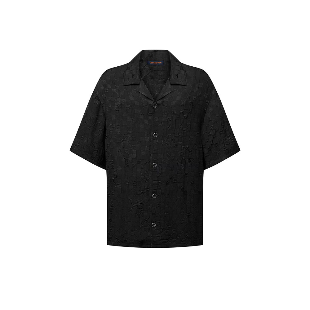 Рубашка с короткими рукавами из графического жаккарда Louis Vuitton, черный
Рубашка с короткими рукавами из графического жаккарда Louis Vuitton, черный