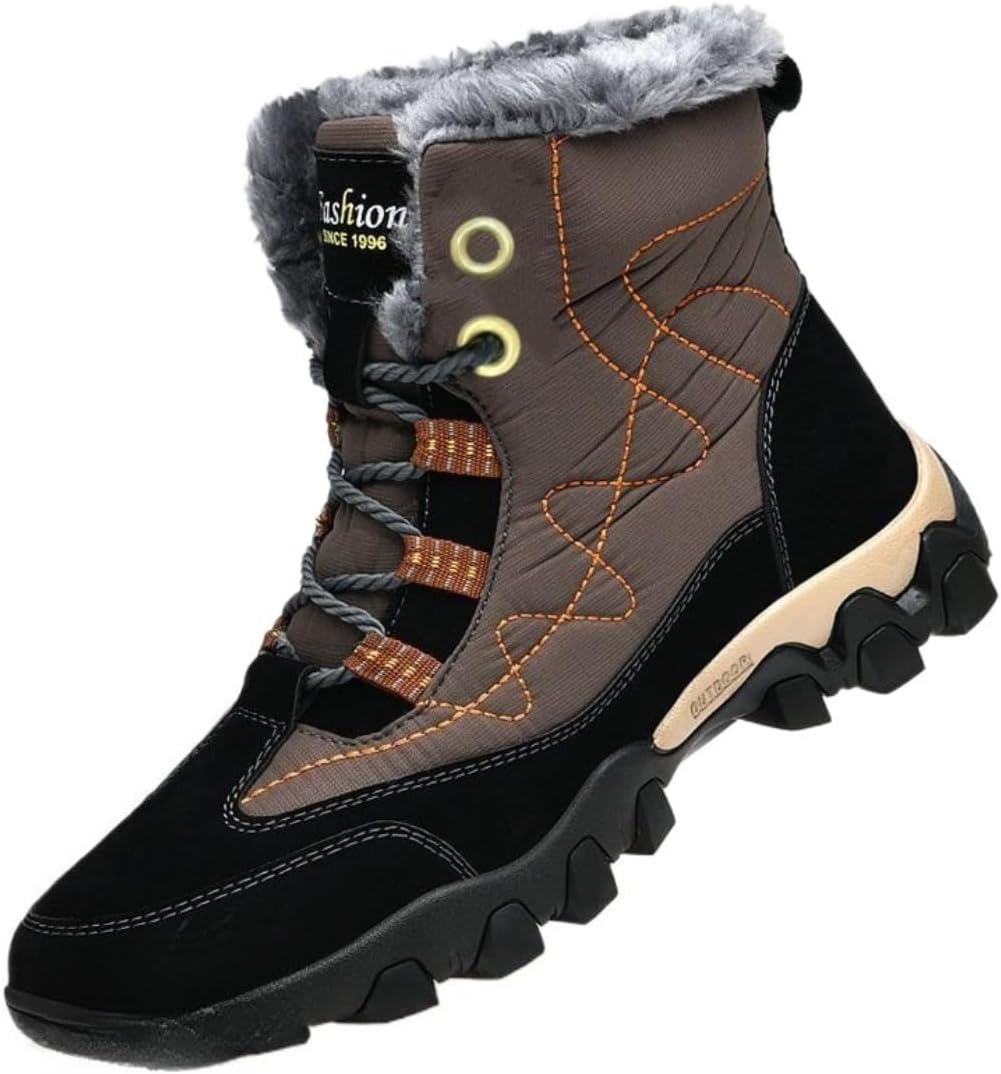 Мужские зимние ботинки Azttoztto с шнуровкой, высокие термоутепленные водонепроницаемые ботинки с толстой подошвой, прочные нескользящие ботинки для холодной погоды для мужчин, коричневый
Мужские зимние ботинки Azttoztto с шнуровкой, высокие термоутепленные водонепроницаемые ботинки с толстой подошвой, прочные нескользящие ботинки для холодной погоды для мужчин, коричневый