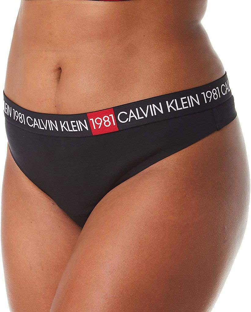 Calvin Klein Underwear Plus Size 1981 Bold Thong Night, Black
Calvin Klein Underwear Plus Size 1981 Bold Thong Night, Black