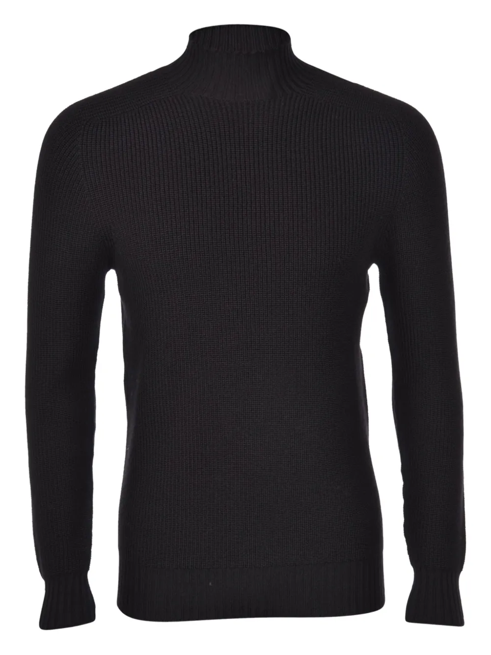Ребристый свитер с высоким воротом Gran Sasso, черный 
Ребристый свитер с высоким воротом Gran Sasso, черный