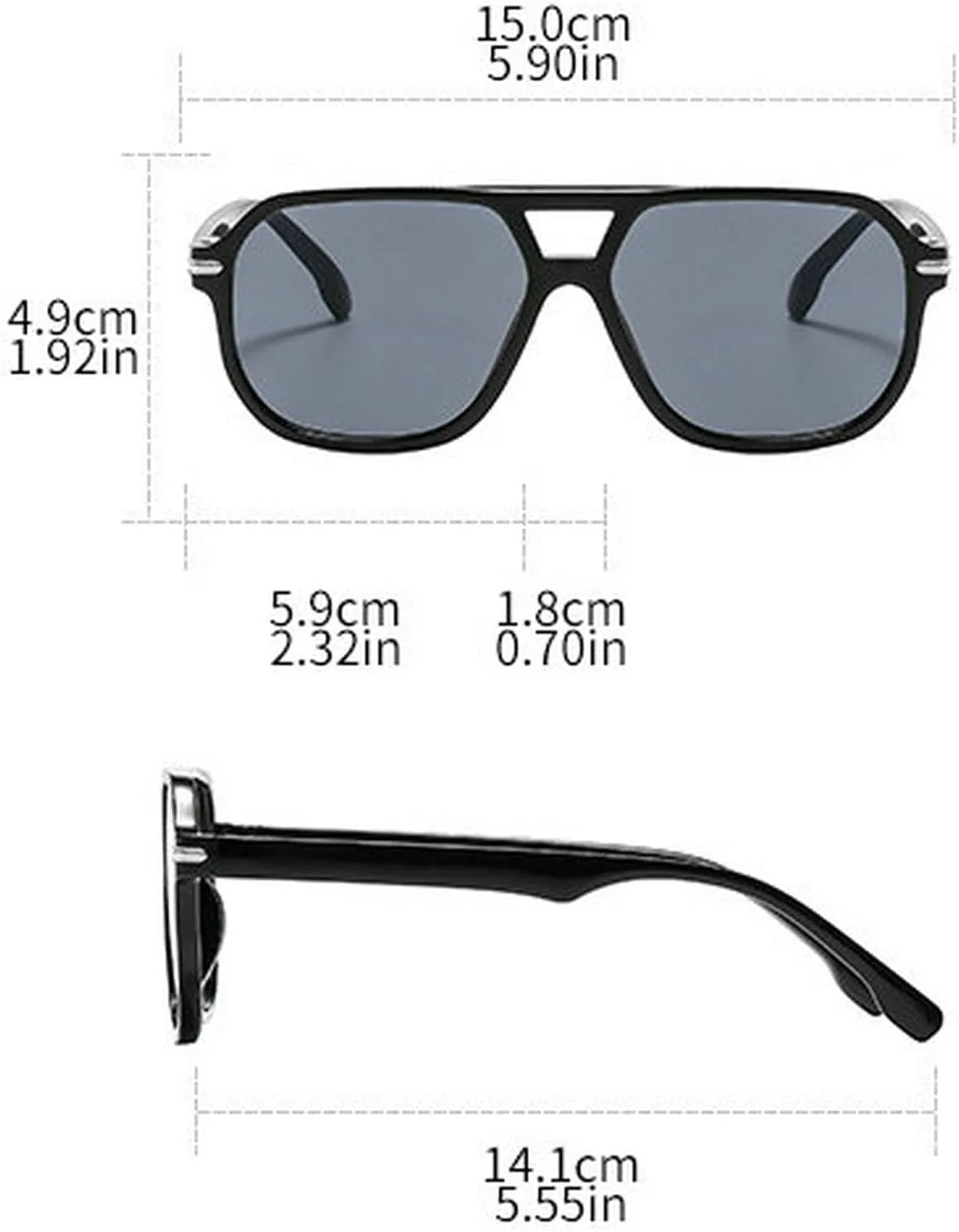 Солнцезащитные очки COTIA Fashion с двойной перемычкой, квадратной формы, для женщин и мужчин, в стиле «пилот», ретро-прямоугольные солнцезащитные очки, Leopard
Солнцезащитные очки COTIA Fashion с двойной перемычкой, квадратной формы, для женщин и мужчин, в стиле «пилот», ретро-прямоугольные солнцезащитные очки, Leopard