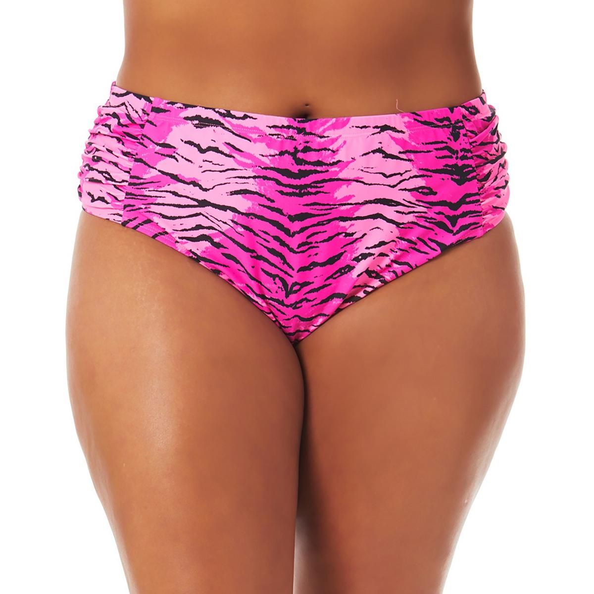 Плавки для плавания с высокой талией Plus Womens Tiger California Waves, цвет pink print
Плавки для плавания с высокой талией Plus Womens Tiger California Waves, цвет pink print