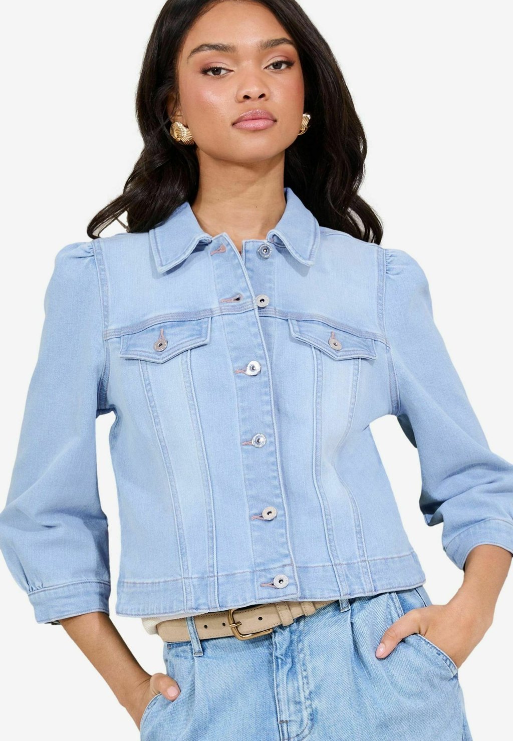 Джинсовая куртка PETITE FIT - COLLARLED BRACELET SLEEVE Lipsy, синий
Джинсовая куртка PETITE FIT - COLLARLED BRACELET SLEEVE Lipsy, синий