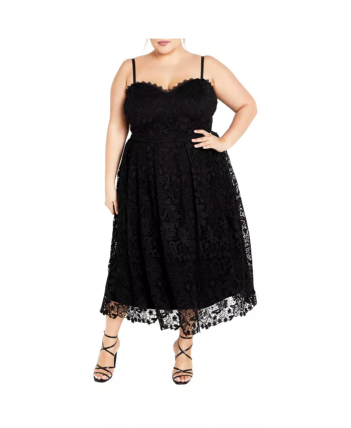 Платье плюс сайз Scarlet Lace CITY CHIC, черный
Платье плюс сайз Scarlet Lace CITY CHIC, черный