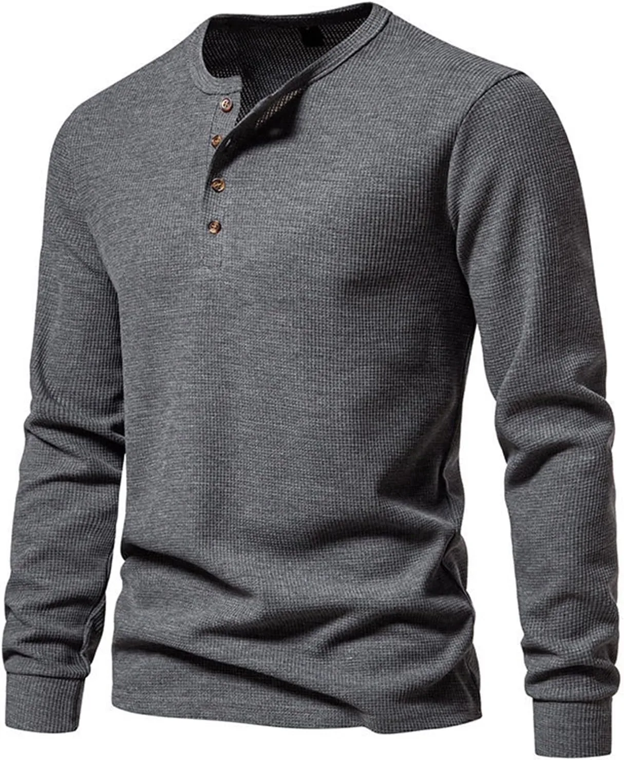 Мужская футболка-хенли с длинным рукавом и пуговицами
Мужская футболка-хенли с длинным рукавом и пуговицами