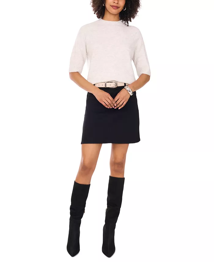 Женский уютный свитер с высоким воротником и короткими рукавами Vince Camuto, серебро
Женский уютный свитер с высоким воротником и короткими рукавами Vince Camuto, серебро