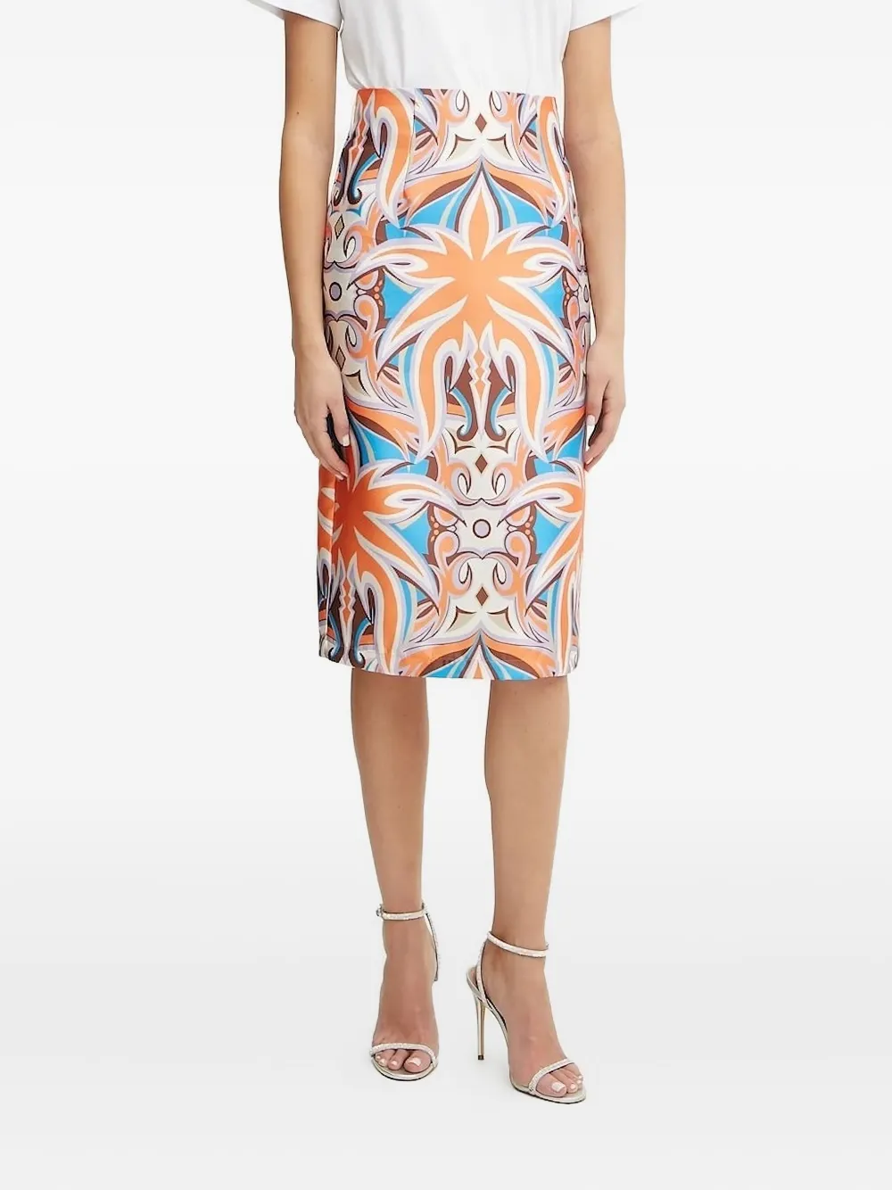 Юбка миди с абстрактным принтом Silvian Heach, оранжевый
Юбка миди с абстрактным принтом Silvian Heach, оранжевый
