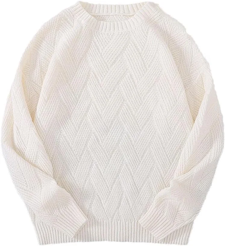 Мужской свитер с круглым вырезом
Мужской свитер с круглым вырезом