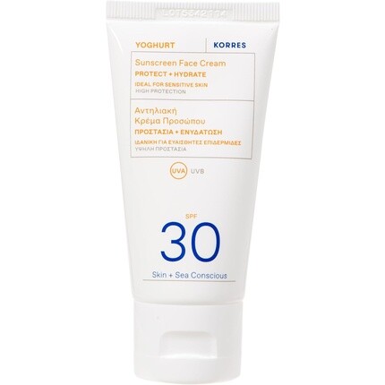 Солнцезащитный крем KORRES YOGHURT SPF30, быстро впитывающийся, длительный увлажняющий, водостойкий, 50 мл
Солнцезащитный крем KORRES YOGHURT SPF30, быстро впитывающийся, длительный увлажняющий, водостойкий, 50 мл
