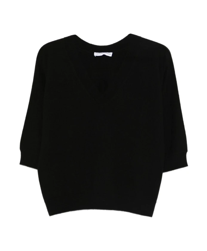 Черный кашемировый свитер с V-образным вырезом Tabaroni Cashmere, черный
Черный кашемировый свитер с V-образным вырезом Tabaroni Cashmere, черный