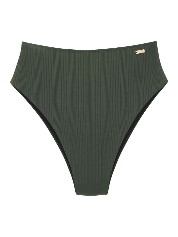 Плавки бикини с высокой талией темно-зеленого цвета Copenhagen Studios
Плавки бикини с высокой талией темно-зеленого цвета Copenhagen Studios